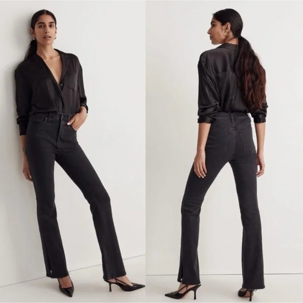 Madewell Skinny Flare Jeans in Bellhaven Wash: Slit-Hem Edition Size‎ 27